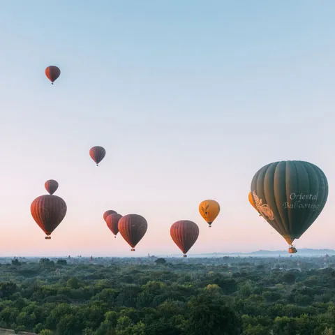 Balões de Ar Quente em Myanmar 4