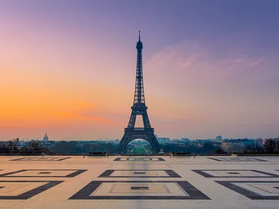 The Eiffel Tower at Sunrise