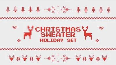 Holiday Christmas Sweater Pack