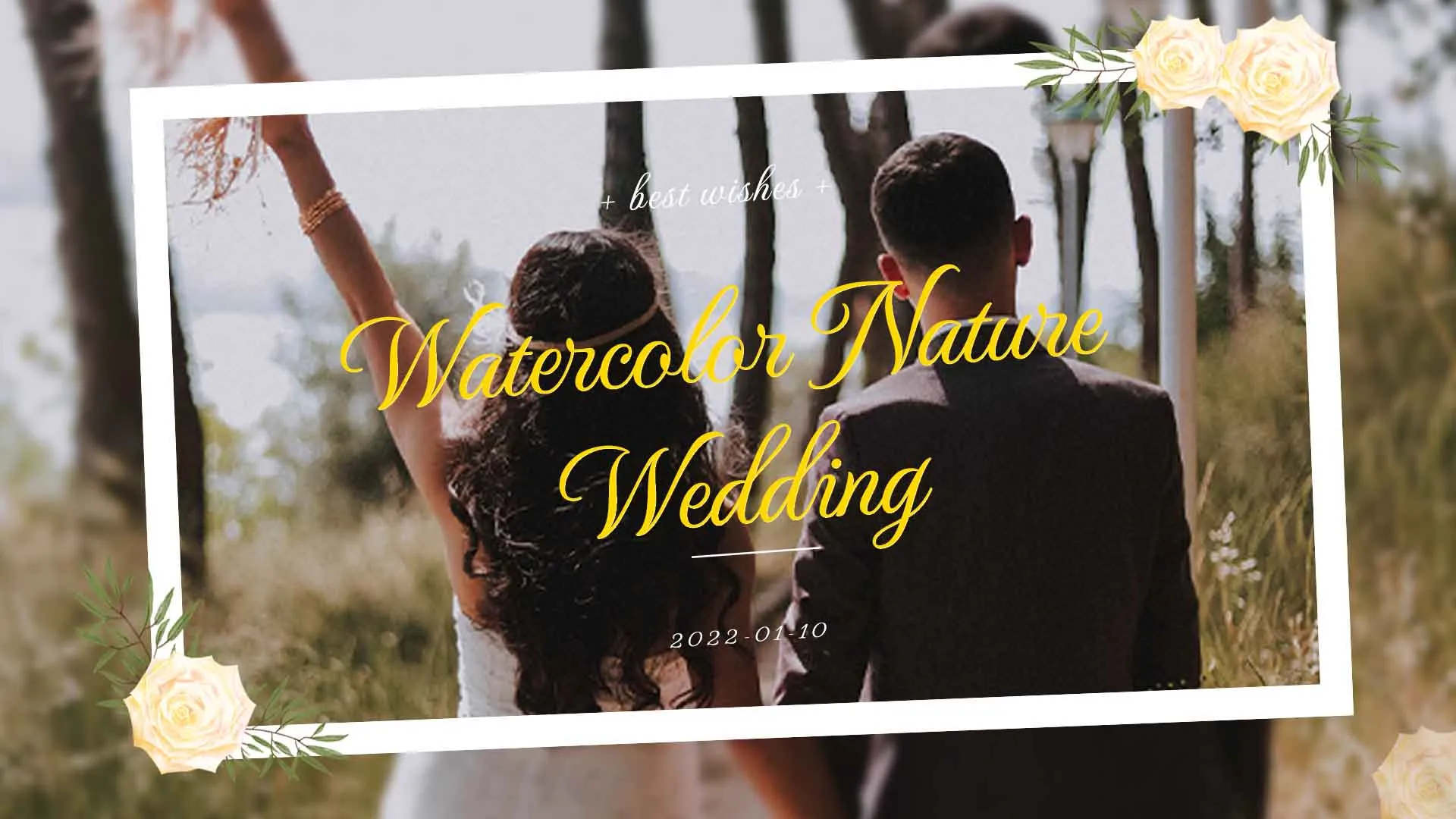Watercolor Nature Wedding