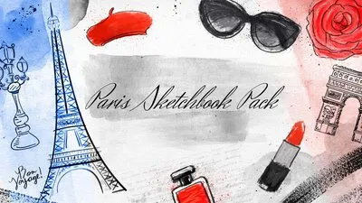 パリスケッチブックパック