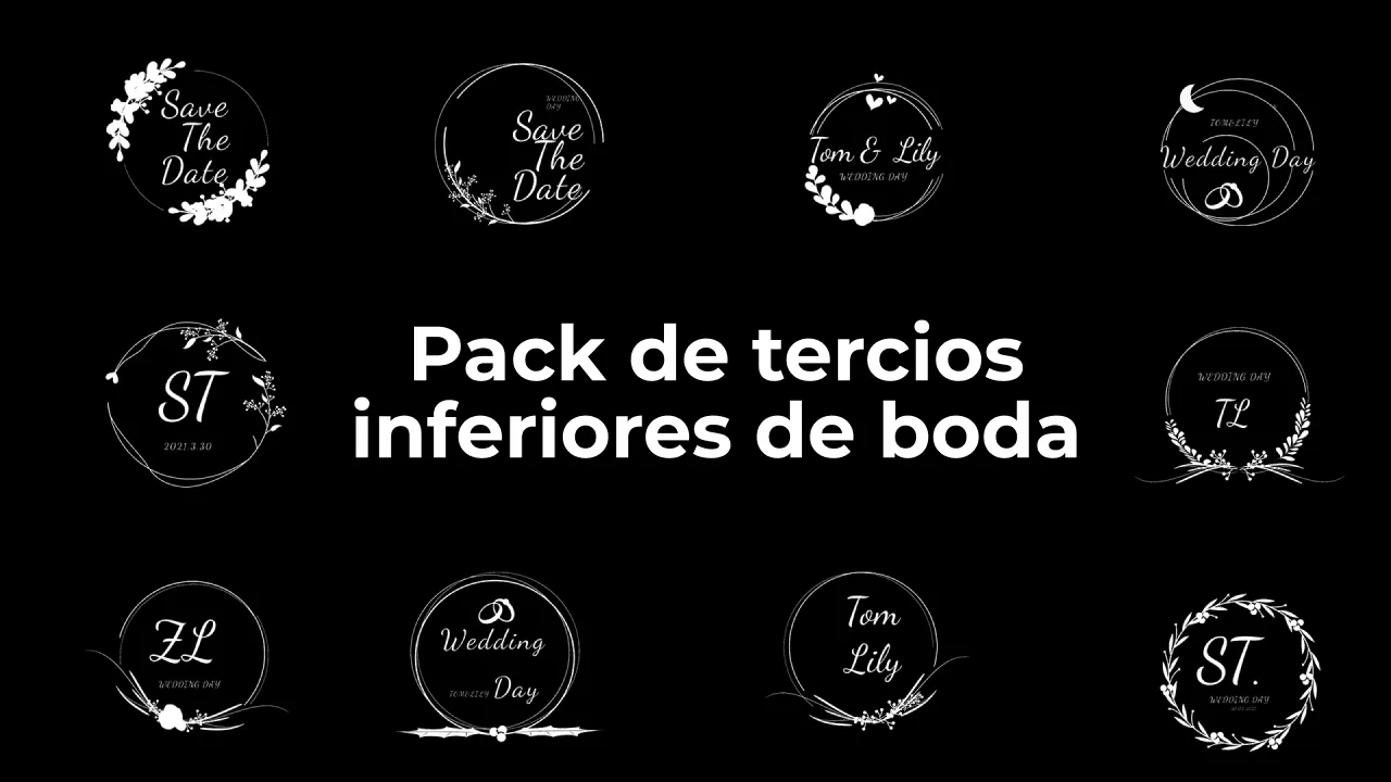 Pack de tercios inferiores de boda