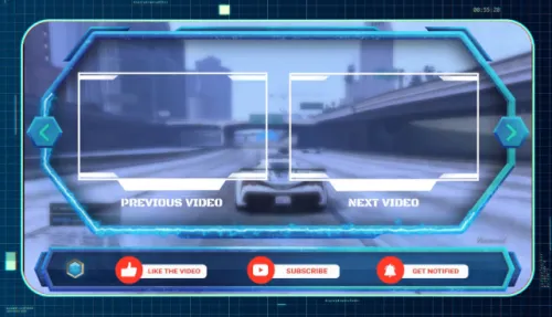 game video end screen