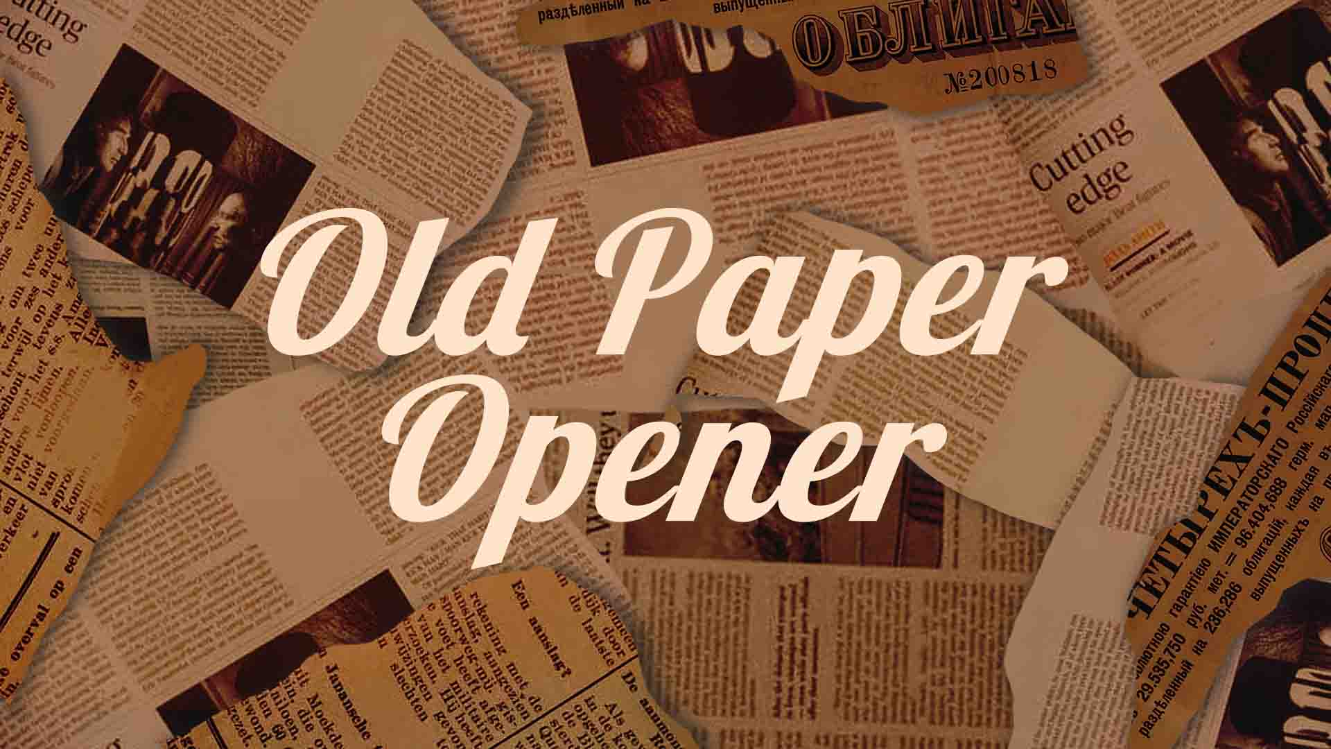Old Paper Opener